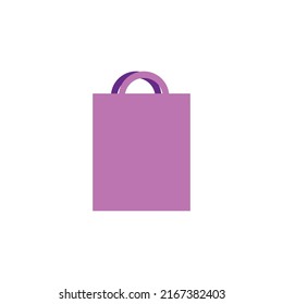Shopping bag icon logo free vector design