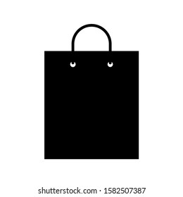 Shopping bag icon, logo isolated on white background