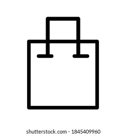 Shopping Bag icon or logo isolated sign symbol vector illustration - high quality black style vector icons
