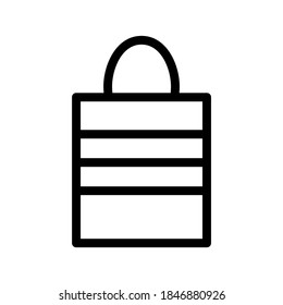 Shopping Bag icon or logo isolated sign symbol vector illustration - high quality black style vector icons
