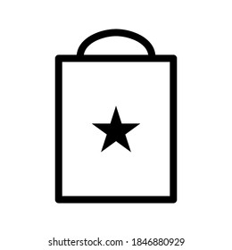 Shopping Bag icon or logo isolated sign symbol vector illustration - high quality black style vector icons
