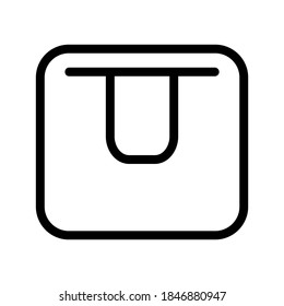 Shopping Bag icon or logo isolated sign symbol vector illustration - high quality black style vector icons
