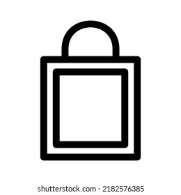 shopping bag icon or logo isolated sign symbol vector illustration - high quality black style vector icons
