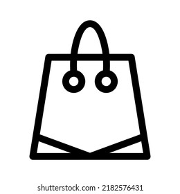 shopping bag icon or logo isolated sign symbol vector illustration - high quality black style vector icons
