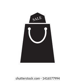 shopping bag icon logo vector illustration