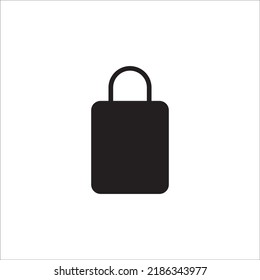 shopping bag icon logo vector design