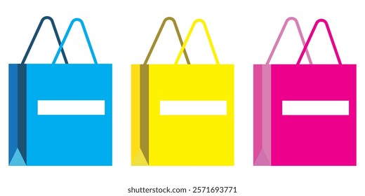 Shopping Bag icon logo vector design.