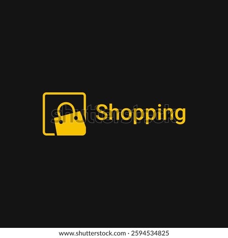 Shopping bag icon logo vector design
