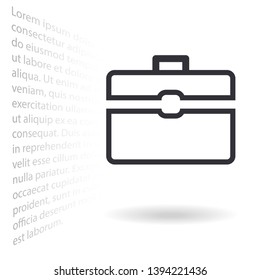 Shopping bag icon . Lorem Ipsum Illustration design