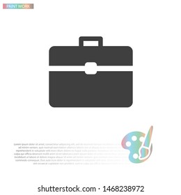 Shopping bag icon . Lorem Ipsum Illustration design