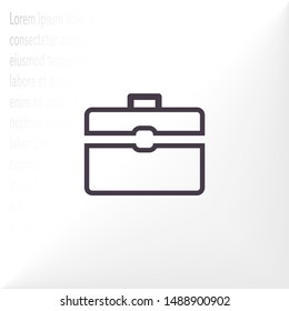 Shopping bag icon . Lorem Ipsum Illustration design