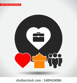 Shopping bag icon . Lorem Ipsum Illustration design