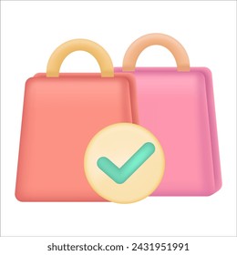 Shopping bag icon. Online shopping concept