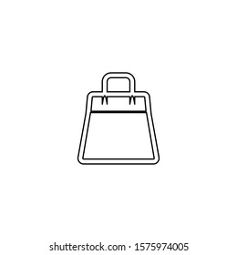 Shopping bag icon. Sale symbol. Logo design element