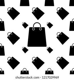 Shopping-Tag-Symbol Nahtlose Mustervektor-Kunstillustration