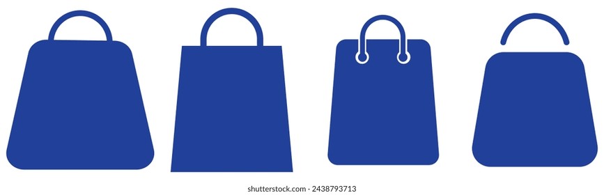 Shopping bag icon. shopping icon set, set of shopping bag icon.