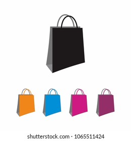 Shopping Bag Icon set Vector, Shopping bag icon. Bag vector icon