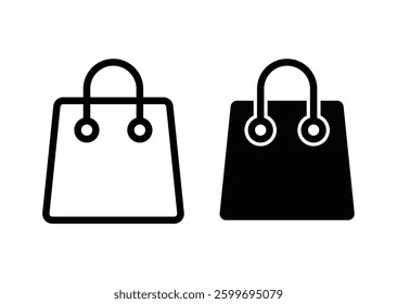 shopping bag icon set vector design illustration