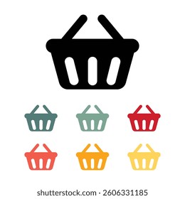 shopping bag icon set vector design illustration