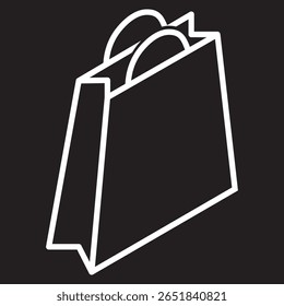 Shopping bag icon set. shopping icon vector 
