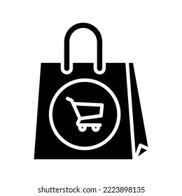 Shopping bag icon. sign for mobile concept and web design. vector illustration