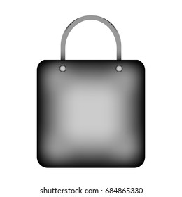 Shopping bag icon sign on white background. Vector illustration.