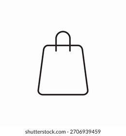 Vector de la muestra del icono del bolso de compras