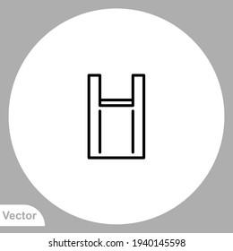 Shopping bag icon sign vector,Symbol, logo illustration for web and mobile