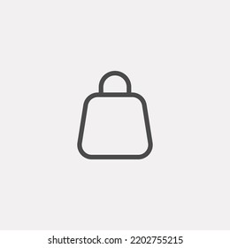 Shopping bag icon sign vector,Symbol, logo illustration for web and mobile