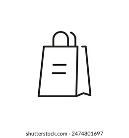 Shopping Bag icon. Simple shopping bag icon for social media, app, and web design. Vector illustration.