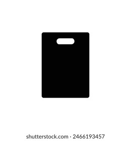 shopping bag icon, simple vector design.