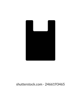shopping bag icon, simple vector design.