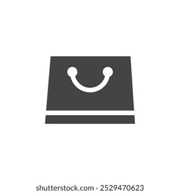 Símbolo de vetor simples de ícone de saco de compras