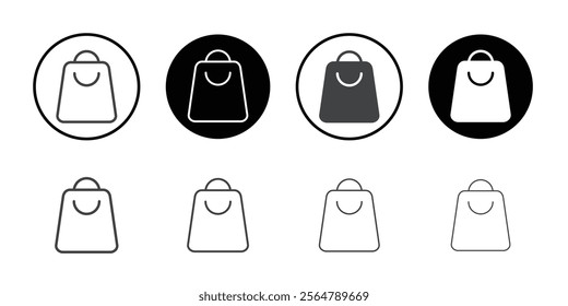 Shopping bag icon simple vector symbol