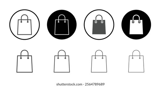 Shopping bag icon simple vector symbol