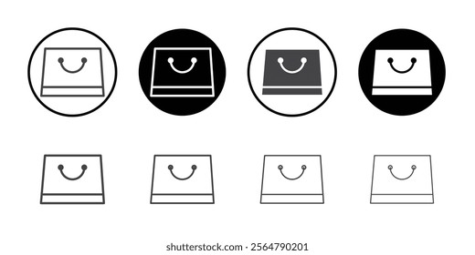 Shopping bag icon simple vector symbol