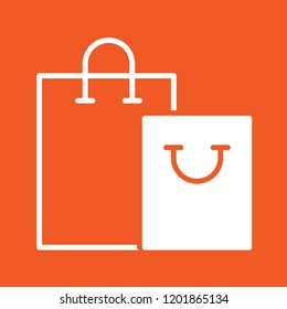 Shopping bag icon, stock vector illustration, EPS10.