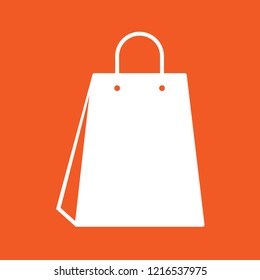 Shopping bag icon, stock vector illustration, EPS10.