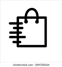 Shopping bag icon is suitable for website templates, print media and others.