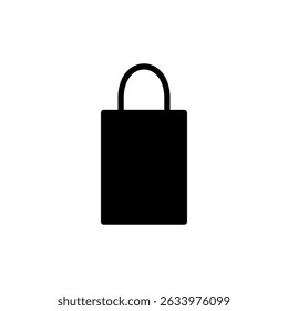 Shopping bag icon symbol for apps and websites. shopping sign and symbol