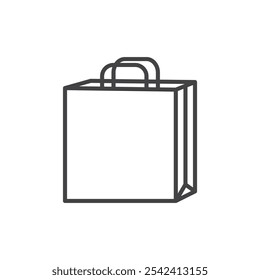 Shopping bag icon Symbol mark in filled style