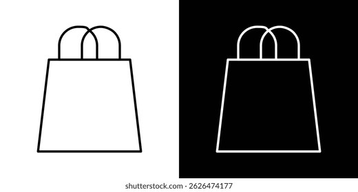 Shopping bag icon symbol template for graphic and web design