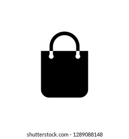 Shopping bag icon symbol vector