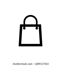 Shopping bag icon symbol vector