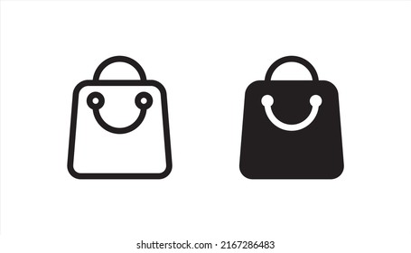 Shopping Bag Icon Bag Symbol Vector Stock Vector (Royalty Free ...