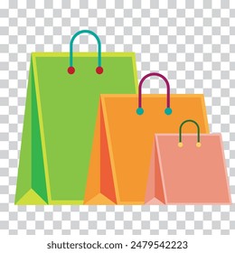 Shopping bag icon symbol. Vector shopping bag Icon. 3d shopping bag icon. Vector render discount illustration. Sale concept