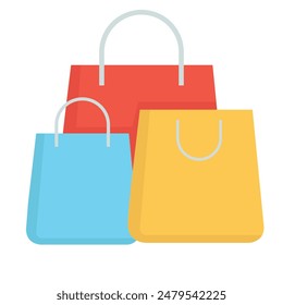 Shopping bag icon symbol. Vector shopping bag Icon. 3d shopping bag icon. Vector render discount illustration. Sale concept