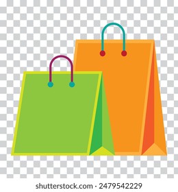 Shopping bag icon symbol. Vector shopping bag Icon. 3d shopping bag icon. Vector render discount illustration. Sale concept
