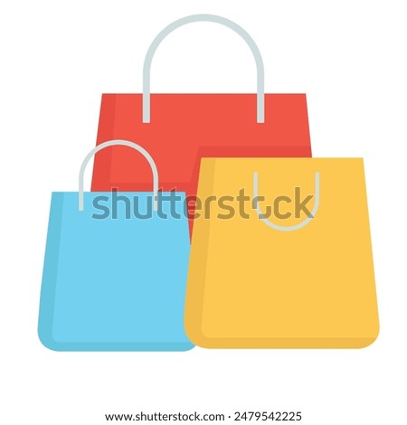 Shopping bag icon symbol. Vector shopping bag Icon. 3d shopping bag icon. Vector render discount illustration. Sale concept