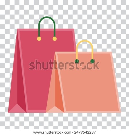 Shopping bag icon symbol. Vector shopping bag Icon. 3d shopping bag icon. Vector render discount illustration. Sale concept
